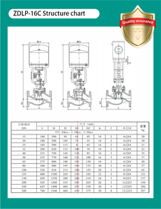 ZDLP-16C литой стальной электрический клапан управления одним сиденьем Электрический пропорциональный автоматический клапан контроля температуры - Product Image 4