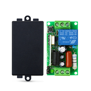 1CH Universal Wireless-Fernbedienung mit 2 Tasten RF-Empfänger für fern gesteuerte Garagentor verriegelung Elektrischer Tor öffner