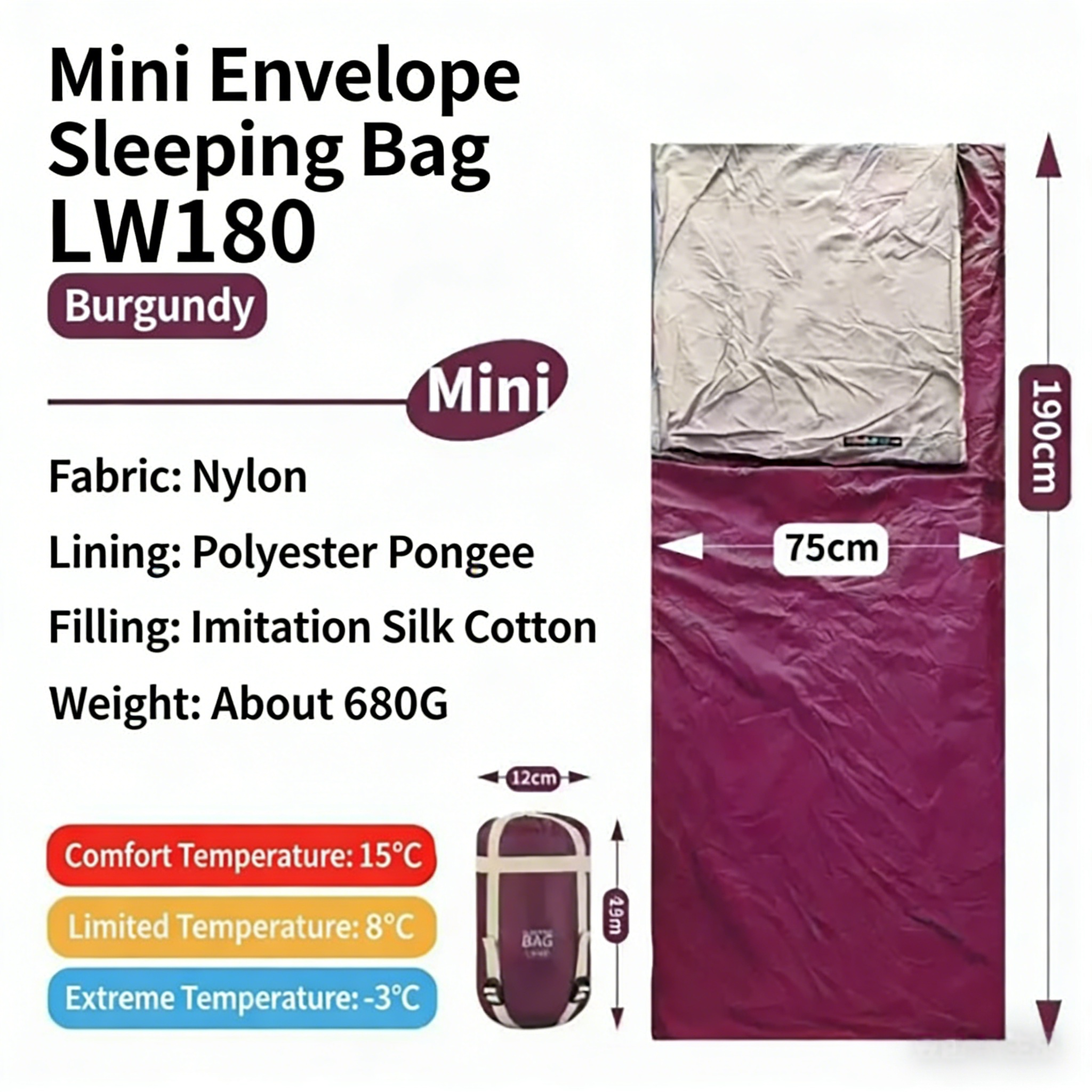 680g Wine Red Standard Version