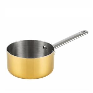 Hot bán vàng PVD bên ngoài 5 cái đồ dùng nhà bếp thép không gỉ saucepot và chảo <span class=keywords><strong>Cookware</strong></span> Set cho nấu ăn hầm - Product Image 3