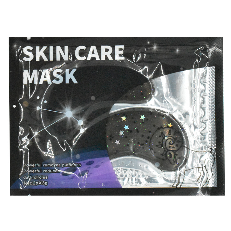 Black starry sky eye mask