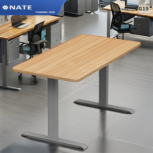 2 g19 moderna semplice scrivania Computer altezza fissa struttura da scrivania in metallo combinazione per Workstation mobili da ufficio tavolo - Product Image 1