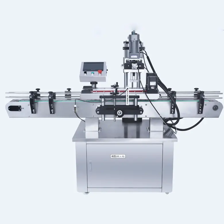 Professional making semi-automatic capping machine screw the lid/equipment korean Cosmetics bottle capping machine