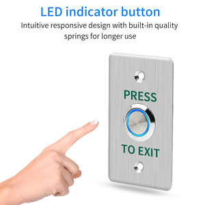 Waterproof Door <strong>Push</strong> <strong>Exit</strong> <strong>Button</strong> Gate Release Switch Opener COM NC NO LED Backlight for Door Access Control <strong>System</strong> - Product Image 6