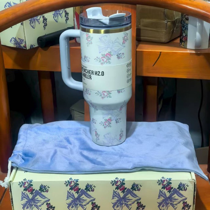 Coffret cadeau noeud bleu