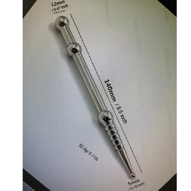 G type stylo d'acupoint d'acier inoxydable (argent)