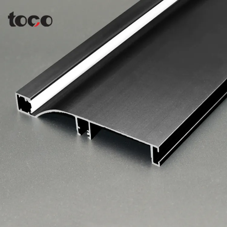 Toco accessoires de sol Led Aluminium noir plinthe imperméable plinthe accessoires mur plinthe led profil