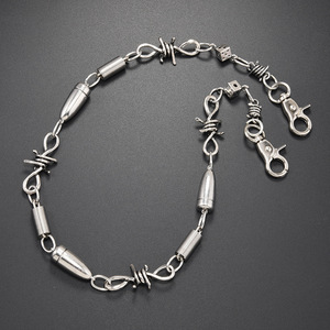 ใหม่ Punk Goth Hip thorn กางเกงยีนส์ Punk ROCK โซ่แขวนโซ่ห่วงโซ่เอวสำหรับผู้ชายผู้หญิง - Product Image 1