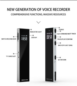 hbnkh Mini 35h Recording Time Sound <strong>Recorder</strong> RAM 32 GB Voice Activation Noise Reduction One-click Voice <strong>Recorder</strong> with Music - Product Image 3