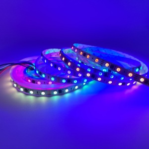 สาย LED 12V 5M IC 16703 RGB 5050 10M 60 ledsable/M นำพิกเซล1 IC 6 LEDs DC24V ยืดหยุ่นหลากสี IP20 - Product Image 2
