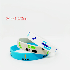 Promoção Silicone Wristband em Miner Guerra Tema para Sports & Partes Customizável Minecrafts Pulseira - Product Image 3