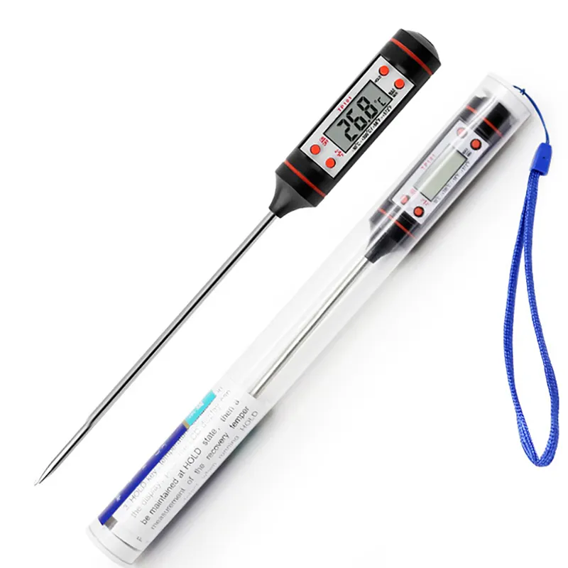 Termômetro digital instantâneo aprovado tp101 ce, termômetro de carne para cozinha e grelha sem fio