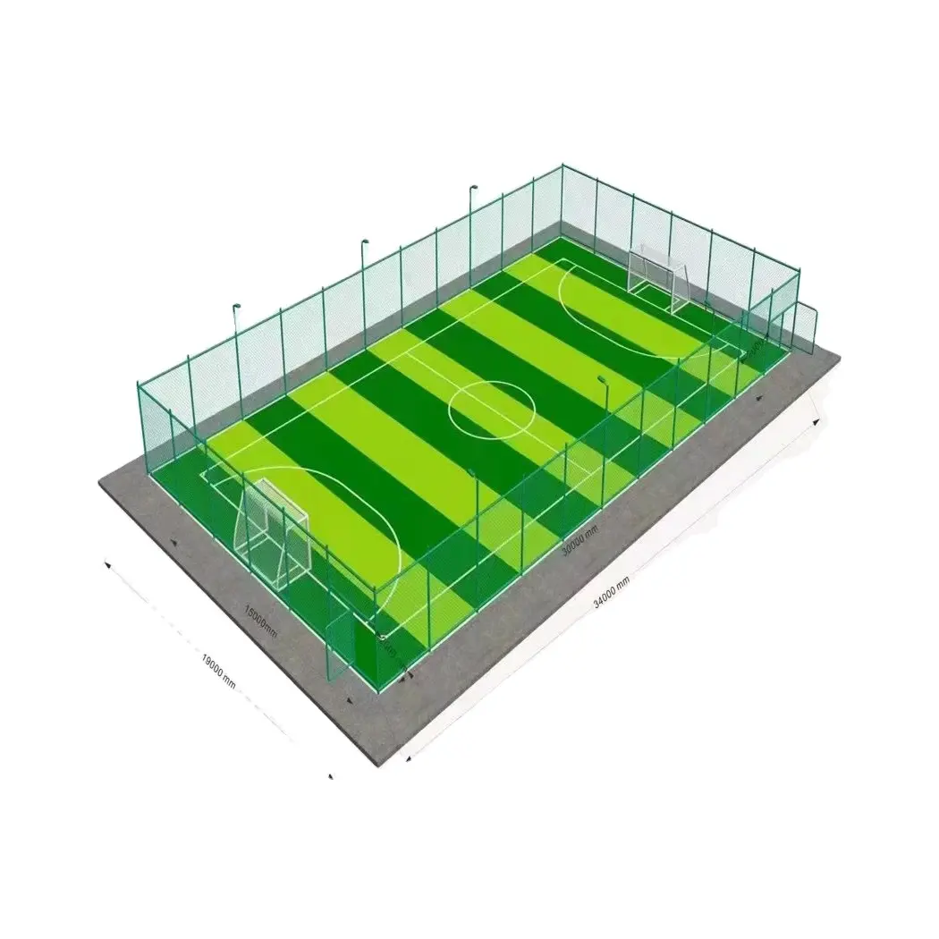 Meisen-Césped sintético duradero para juegos al aire libre, canchas de fútbol sala, canchas de pádel, 40mm, 50mm, 60mm, césped deportivo