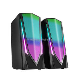 2.0 with Full Screen Dynamic RGB Gaming USB PC Wired <strong>Computer</strong> Speakers for Laptop, Tablet, <strong>Monitor</strong>, TV