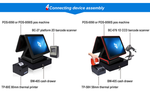 Bimi 15inch China <strong>Pos</strong> System Kassa Systemen <strong>Pos</strong> Systemen TPV <strong>POS</strong> Suitable for Retail Restaurant &amp; Quick Service - Product Image 5