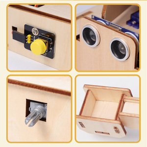 DIY Montage Holz Smart Lernspiel zeug STEM Programmier bares DIY Stone Thrower Learning Kit mit Micro bit Board für Micro bit - Product Image 5