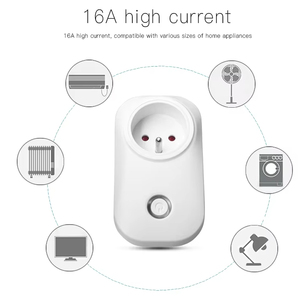 ホットesp826616A 3500W FR標準入力スマートプラグwifiリモコン/音声エネルギー電力監視スマートプラグソケット - Product Image 1