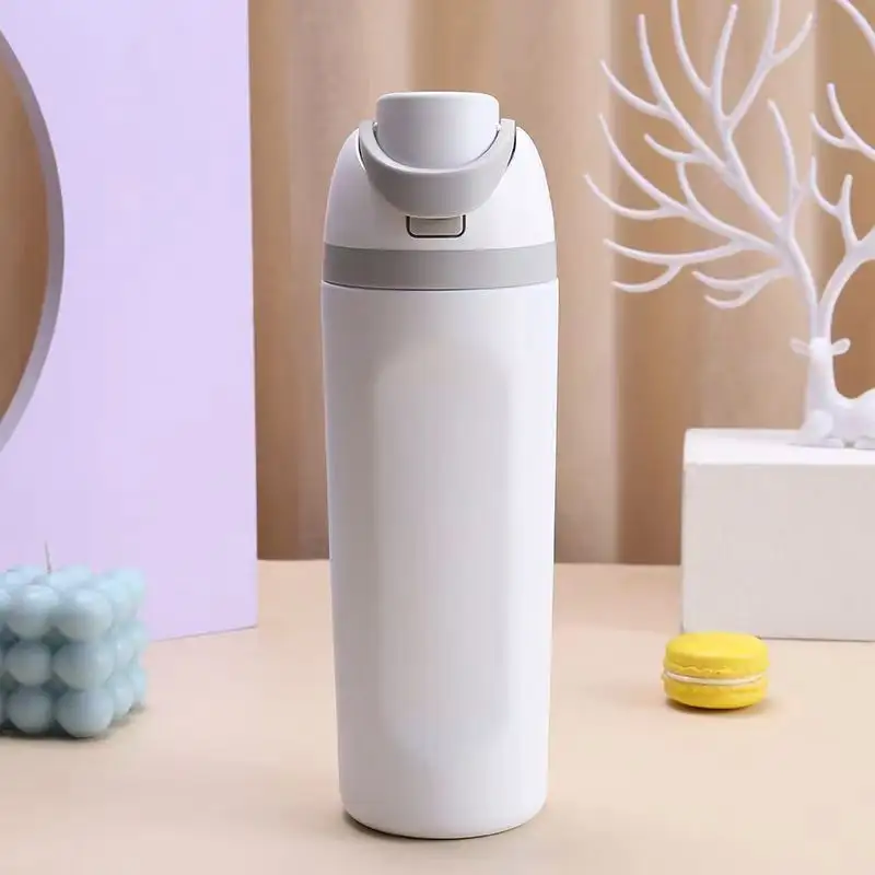 Sıcak satış 600ML seyahat spor su şişesi seyahat bardağı FreeSip paslanmaz çelik su şişesi