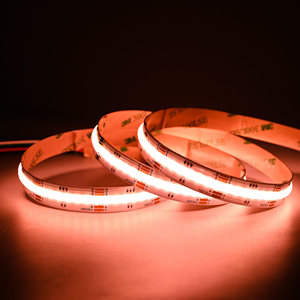 5 pines 12mm DC24V Flexible FOB COB RGBWW tira de luz Led COB840LEDs RGBW tira de luz LED con Control de voz cuerpo de cobre - Product Image 3
