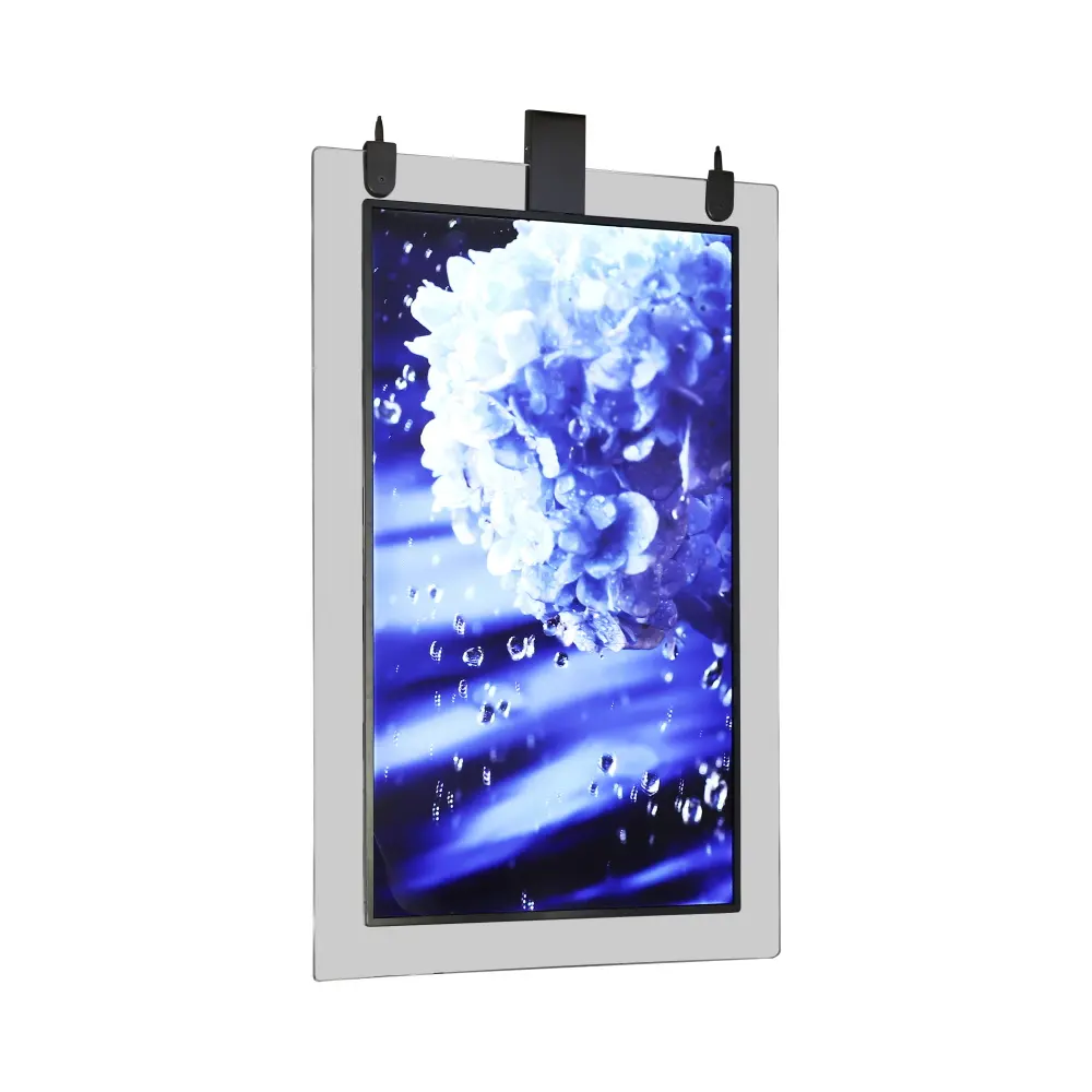 Celling Handing LCD-Display 43 "transparenter Werbe bildschirm Ultra dünne HD 4K transparente LCD Digital Signage