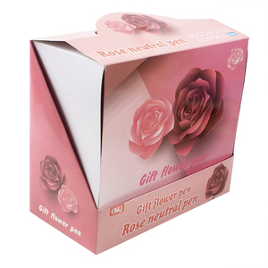 O & Q Bán Buôn 0.5Mm Valentine Của Ngày Bút Bi Đẹp Màu Xanh Tăng Hoa Stylo Bút Quà Tặng Khuyến Mãi Bút Cho Cô Gái Cao Su - Product Image 6