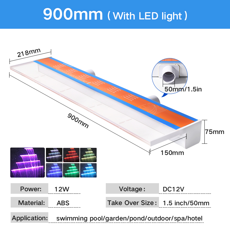 900mm 12W+LED