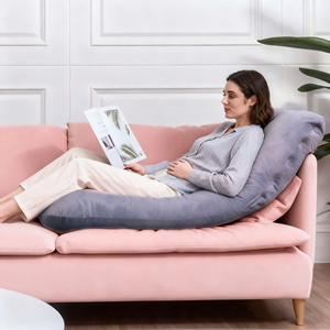 Abnehmbare Schwangerschaft kissen Schlafen U-förmige Ganzkörper-Mutterschafts-Kissen bezug Unterstützung für Hinterbeine Bauch Hüften - Product Image 2