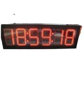 New produkt eine seite doppel seiten zeit uhr temperatur 7 segment digitale zahl führte zeichen led-anzeige - Product Image 1