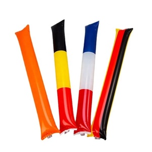 Özel renkli bayrak logosu PE malzeme 10*60cm kalın stadyum el Thunder sopa gürültü yapımcısı şişme tezahürat sopası oyunlar için - Product Image 1