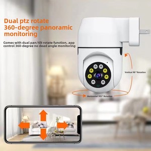 Cloudbirds V360pro Domo Interior Cámara inteligente HD Wifi Enchufe de doble rotación Alarma DE SEGURIDAD Función de empuje Zoom DVR Almacenamiento de datos - Product Image 5