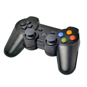 HiCyber ODM有線USBゲームパッドジョイスティック付きスタンドホルダー振動モーター機能P3 & PC用ゲームコントローラー-GTA 5ゲーム用