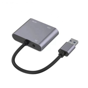 2合1 USB 3.0到HDMI和VGA视频AV和3.5毫米音频转换器适配器，用于PC监控高清电视投影仪等 - Product Image 2
