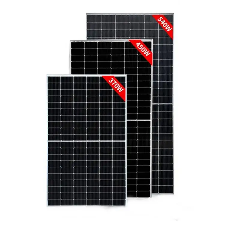 Ja solaire Mbb Mono demi-cellule panneau solaire Bifacial 450W 530w 540w 545w 550w Double verre panneaux solaires transparents pour serre