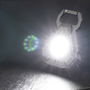 Triangolo forte magnetico 24 COB Mini ricarica torcia luce COB portachiavi ricaricabile luce con apribottiglie multifunzione - Product Image 5