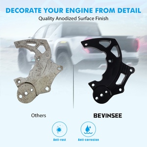 Bevinsee ผู้โดยสารด้านข้าง LS R4 A/C สูง Mount คอมเพรสเซอร์สําหรับ Chevy LQ LS2 LS3 LS6 Vortec รถบรรทุกสามเหลี่ยม - Product Image 3