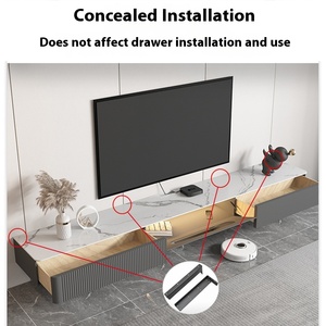 Thiết kế hiện đại treo <span class=keywords><strong>TV</strong></span> Khung tủ vô hình laminar tam giác đứng với bàn treo tủ sửa chữa phụ kiện - Product Image 4