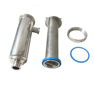 30-200 tel örgü elek ile sıhhi paslanmaz çelik açı tipi süzgeç filtresi - Product Image 4