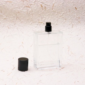 Luxury Custom 30 <strong>ml</strong> 50 <strong>ml</strong> <strong>100</strong> <strong>ml</strong> Clear Frosted Flat Square Empty Glass Bottle Perfumes Bottle With Packaging <strong>Box</strong> - Product Image 4