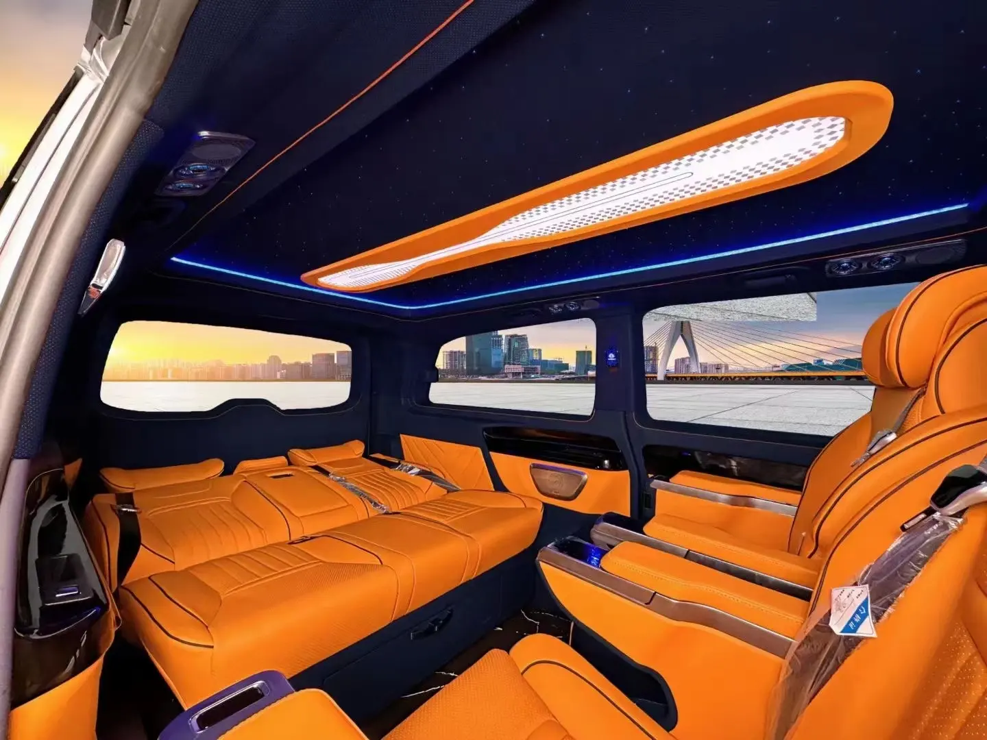 RELY-AUTO 2023 luxo suv assento britânico mais H estilo laranja para vito