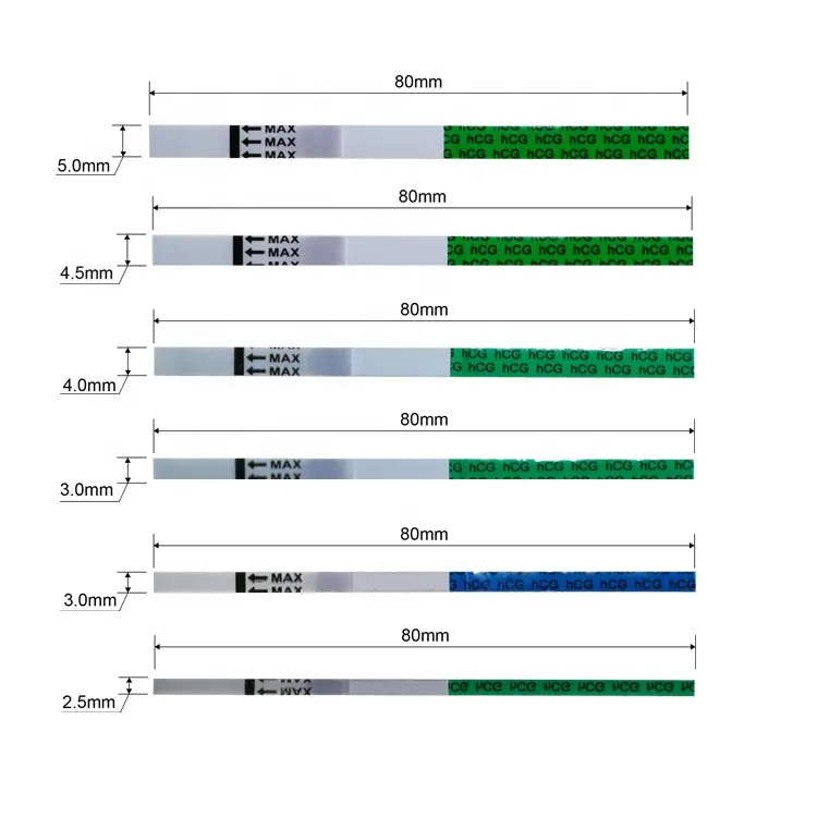 Kit de prueba de embarazo de un solo paso, 2,5mm, 3,0mm, 4,0mm, 4,5mm, 5,0mm