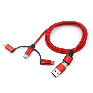 Promotional Business Gifts Multi 5 in 1 Usb c Phone Charger Cable with Usb &amp; Usb c Dual <strong>Input</strong> for All Mobile <strong>Devices</strong> - Product Image 2