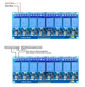 FYX 8ウェイ5V 12Vリレーモジュール8チャンネルリレーモジュールオプトカプラーリレー出力在庫あり - Product Image 4