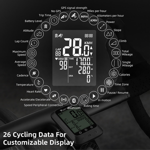 West Biking GPS Ordenador de bicicleta con odómetro de velocidad Digital Monitor de ritmo cardíaco Sensor de ciclismo inalámbrico para bicicletas de carretera MTB ciclo - Product Image 3