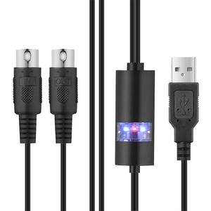 Fábrica al por mayor personalizado grande DIN 5 pines USB tipo C a MIDI Cable de edición de música para piano eléctrico y batería - Product Image 2