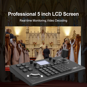 JP885N новейший NDI HX IP Джойстик контроллер 5-дюймовый ЖК-экран в режиме реального времени предварительный просмотр 4D клавиатура Поддержка PoE On vif - Product Image 5