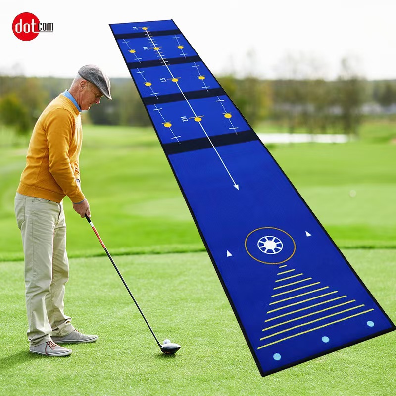 Golf training mat - dark blue