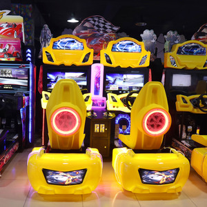 コインレーシングゲーム機スピードカーシミュレーター汚れた運転2人用ゲーム機