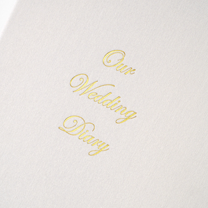 Diseño de impresión personalizado Logo cubierta de lino diario cuadernos imprimir hojas sueltas A4 4 anillos carpeta planificador para regalo de boda - Product Image 4