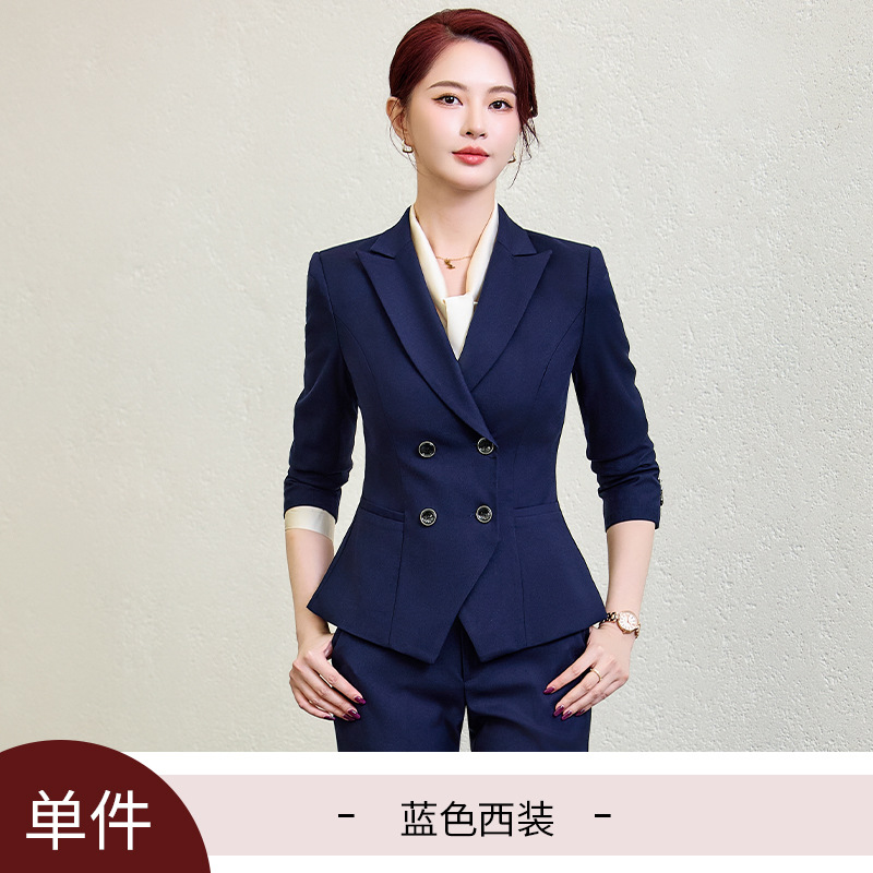 blue suit