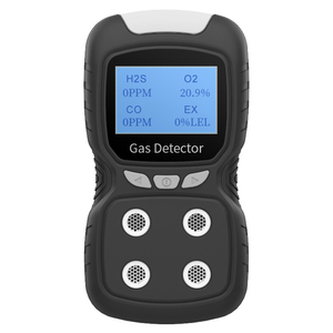 Analizador de Gas Industrial portátil 4 en 1 Pantalla LCD CO H2S O2 Ex Abrazadera Detección Vocal a prueba de explosiones para gases tóxicos nocivos
